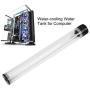 Water Cooling Tank, 190mm / 240mm / 300mm / 400mm50mm Diameter POM Cylindrical CPU Water Cooler Reservoir System Heat Sink Kit for PC Computer(400mm)