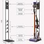 Vacuum Stand for Dyson V11 V10 V8 V7 V6 with Wheels,Stable Metal Storage Bracket Stand Holder for Dyson Handheld DC30 DC31 DC34 DC35 DC58 DC59 DC62 Cordless Vacuum Cleaners & Accessories & Attachments