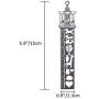 Petift Metal Bookmark Ruler Set of 4,Stainless Steel Hollow Cute Drawing Template Painting Stencil for Art Craft/DIY Photo Album/Notebook/Diary, Great Gift for Kids Students Writer and Reader