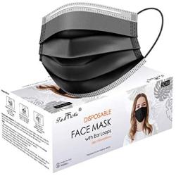 Face Masks for Coronavịrus Protection, Colorful Disposable Face Mask Colorful-Black