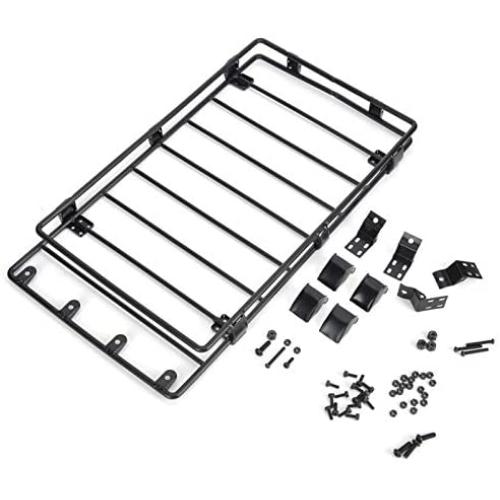 Demeras Rc Car Roof Rack Metal Roof Luggage Rack Carrier Upgrade Spare Parts Accessory Fit for Lc80 Rc Car Model