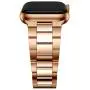 T-ENGINE Metal Band Compatible with Apple Watch SE Series 6 5 4 3 2/1, Upgraded Ultra Thin Band for 38mm 40mm Rose Gold