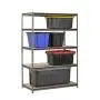 Muscle Rack UR482472PB5PAZ-SV Silver Vein Steel Storage Rack, 5 Adjustable Shelves, 4000 lb. Capacity, 72'' Height x 48'' Width x 24'' Depth