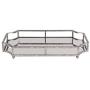 Kate and Laurel Ciel Metal Mirrored Ornate Scalloped Decorative Tray, Silver