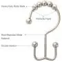 Amazer Shower Curtain Hooks Rings, Rust-Resistant Metal Double Glide Shower Hooks for Bathroom Shower Rods Curtains, Nickel, Set of 12 Rings Amazer Shower Curtain Hooks Rings, Rust-Resistant Metal Double Glide Shower Hooks for Bathroom Shower Rods Curtains, Nickel, Set of 12 Rings