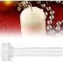 HEEPDD Candle Molds, Transparent Plastic Church Tip Candle Making Mold with Metal Cover for DIY Homemade Candles(2.5x15cm) HEEPDD Candle Molds, Transparent Plastic Church Tip Candle Making Mold with Metal Cover for DIY Homemade Candles(2.5x15cm)