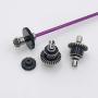 Spare Parts Differential Central Drive Shaft Motor Gear for WLtoys 124018 124019 Parts 1/12 Scale RC Car Buggy Accessory Fittings - 4pcs Purple