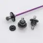 Spare Parts Differential Central Drive Shaft Motor Gear for WLtoys 124018 124019 Parts 1/12 Scale RC Car Buggy Accessory Fittings - 4pcs Purple