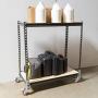 4pc - Storage Rack Caster Wheels (Adapts to Boltless Self Locking Shelving Racks) (3'' (500 Max Total Capacity)) 4pc - Storage Rack Caster Wheels (Adapts to Boltless Self Locking Shelving Racks) (3'' (500 Max Total Capacity))