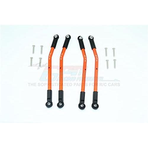 GPM HPI Venture Toyota FJ Cruiser Upgrade Parts Aluminum Adjustable Suspension Links - 4Pc Set Orange