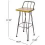 Christopher Knight Home Denali Outdoor Industrial Acacia Wood Bar Set with Finished Iron Frame, Teak Finish / Rustic Metal Christopher Knight Home Denali Outdoor Industrial Acacia Wood Bar Set with Finished Iron Frame, Teak Finish / Rustic Metal