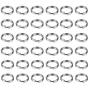HUIHUIBAO 200 Pieces 6mm Metal Split Rings Nickel Plated Small Key Chain Ring Part for Ornament Crafts and Jewelry Making，Silver