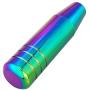 Abfer 5'' Heavy Weighted Shifter Knob, Aluminum Alloy Car Gear Lever Metal Stick Shift Handle Fit Most Automatic Manual Vehicle (Multicolor)
