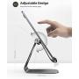 Tablet Stand Adjustable, Lamicall Tablet Stand : Desktop Stand Holder Dock Compatible with Tablet Such as iPad 2018 Pro 9.7, 10.5, Air Mini 2 3 4, Kindle, Nexus, Accessories, E-Reader (4-13)-Black
