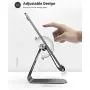Tablet Stand Adjustable, Lamicall Tablet Stand : Desktop Stand Holder Dock Compatible with Tablet Such as iPad 2018 Pro 9.7, 10.5, Air Mini 2 3 4, Kindle, Nexus, Accessories, E-Reader (4-13)-Black