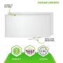 ASD 2x4 LED Flat Panel Light 5000K (Daylight) Premium Series 40W=96W Equivalent 0-10V Dimmable 5561 Lm Edge Lit Panel 120-277V Drop Ceiling Indoor Commercial Fixture cULus Listed DLC Certified, 2 Pack