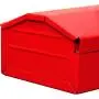 BIG RED TB102 Torin 16'' Hip Roof Style Portable Steel Tool Box with Metal Latch Closure, Red