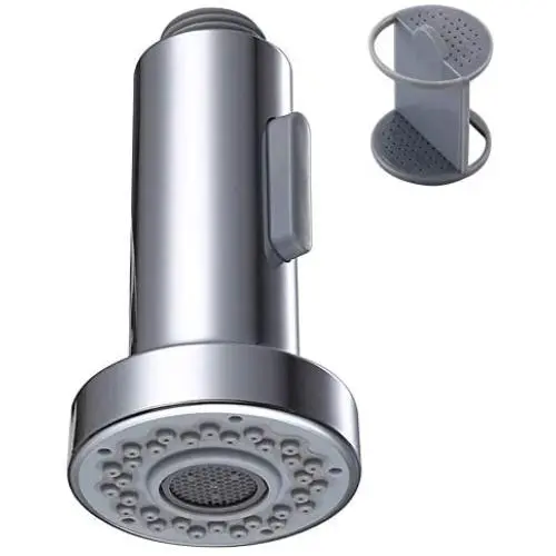 Kitchen Faucet Sprayer Head, Angle Simple Pull Out Sink Faucet Spray Head Nozzle Kitchen Pull Down Faucet Nozzle Spout Replacement Part 2 Functions, Chrome Kitchen Faucet Sprayer Head, Angle Simple Pull Out Sink Faucet Spray Head Nozzle Kitchen Pull Down Faucet Nozzle Spout Replacement Part 2 Functions, Chrome