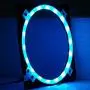 RGB Fan Frame, Ultra-Thin 6mm 10 Color RGB Lighting Changes, 4 pin Connector Ring Heatsink Computer Cooling RGB Fan Frame for Home Office