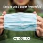 Protective Mouth Cover Face Mask Multi Layer Breathable Disposable for Individual and Family Use for Indoor Outdoor Home Office Travel (50 Pack)