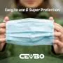 Protective Mouth Cover Face Mask Multi Layer Breathable Disposable for Individual and Family Use for Indoor Outdoor Home Office Travel (50 Pack)