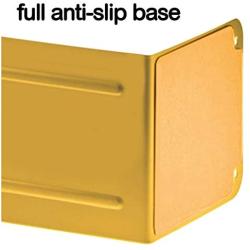 Acrimet Premium Metal Bookends (Heavy Duty) (Yellow Color) (1 Pair)