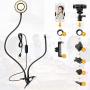 Amada Webcam Light Stand for Live Stream, Selfie Ring Light with Webcam Mount for Logitech C925e, C922x, C930e,C922,C930,C920,C615,Brio 4K-AMWS01
