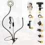 Amada Webcam Light Stand for Live Stream, Selfie Ring Light with Webcam Mount for Logitech C925e, C922x, C930e,C922,C930,C920,C615,Brio 4K-AMWS01