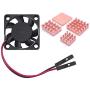Easycargo Raspberry Pi 4 Heatsink Fan Kit, Cooler Raspberry Pi 4B, 3 B (1 Pack, Copper)