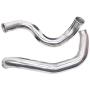 Turbo Intercooler kit Pipe Boot for Ford 6.0L CAC Intercooler Pipe Boot kit 03-07 Tube Powerstroke for Ford F250 F350 F450 F550 (Silver&Black)
