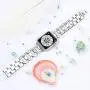 OULUCCI Bling Link Bands Compatible Apple Watch Band 38mm 40mm iWatch Series 6, SE, Series 5, Series 4, Series 3, Series 2, Series 1, Stainless Steel Metal Wristband Strap with Diamond Women Girls