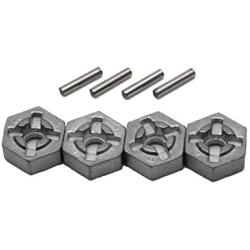 HOSIM RC Car Aluminum Alloy Wheel Hub Hex Accessory Spare Parts 25-ZJ09 for Hosim 9125 9155 9156 RC Car (4 Pcs)