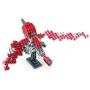 METOMICS 3-in-1 Metal Designer Building Blocks Series 001 | 290 Pieces | Assemble T-Rex, Mecha and Sparrow with Instructions (Ruby Red)