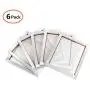 6 Pack Aluminum Silk Screen Printing Frames ，20 x 24 inch Pre-Stretched Aluminum Screen Printing Screens with 110 tpi White Mesh Silk Screen