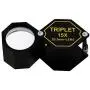 15x Pocket Magnification Loupe 20.5mm Triplet Lens Black Frame Achromatic Optical Glass Metal (Aluminum) Body Hexagonal Design Kit Set Magnifying Tool for Jewelers, Mechanics, Watchmaker 15x Pocket Magnification Loupe 20.5mm Triplet Lens Black Frame Achromatic Optical Glass Metal (Aluminum) Body Hexagonal Design Kit Set Magnifying Tool for Jewelers, Mechanics, Watchmaker