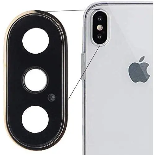 BisLinks for iPhone Xs Max Rear Back Dual Camera Lens Metal Frame Replacement Part Gold BisLinks for iPhone Xs Max Rear Back Dual Camera Lens Metal Frame Replacement Part Gold
