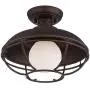 Franklin Park Rustic Farmhouse Outdoor Ceiling Light Fixture Oil Rubbed Bronze Open Cage 12'' White Glass Orb Diffuser Damp Rated for Exterior Barn Porch Patio House Deck - Franklin Iron Works Franklin Park Rustic Farmhouse Outdoor Ceiling Light Fixture Oil Rubbed Bronze Open Cage 12'' White Glass Orb Diffuser Damp Rated for Exterior Barn Porch Patio House Deck - Franklin Iron Works