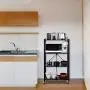 Foldable Shelving Unit Storage Rack on Wheels Large Capacity, Heavy Duty Steel 4-Shelf Organizer with Hooks, Black Foldable Shelving Unit Storage Rack on Wheels Large Capacity, Heavy Duty Steel 4-Shelf Organizer with Hooks, Black