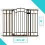 Summer Multi-Use Decorative Extra Tall Walk-Thru Baby Gate, Metal, Bronze Finish – 36” Tall, Fits Openings up to 28.5” to 48” Wide, Baby and Pet Gate for Doorways and Stairways