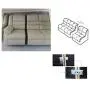 HOWDIA 4 Pack Sofa Snap Sectional Couch Connector with Screws HOWDIA 4 Pack Sofa Snap Sectional Couch Connector with Screws