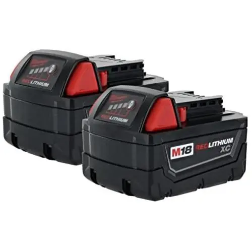 Milwaukee 48-11-1828 M18 XC RED LITHIUM 18-Volt Lithium-ion Cordless Tool Battery ( 2 pack ) Milwaukee 48-11-1828 M18 XC RED LITHIUM 18-Volt Lithium-ion Cordless Tool Battery ( 2 pack )