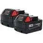 Milwaukee 48-11-1828 M18 XC RED LITHIUM 18-Volt Lithium-ion Cordless Tool Battery ( 2 pack ) Milwaukee 48-11-1828 M18 XC RED LITHIUM 18-Volt Lithium-ion Cordless Tool Battery ( 2 pack )