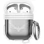 Lauzq Metal Airpods Case,Hard Case Cover Full Protective Skin Cover Shockproof Compatible Airpods 1&2 Charging Case(Not for Wireless Charging),Dual-Layer Silicone & Anti-Lost Keychain