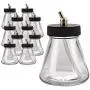 Master Airbrush (Pack of 10) TB-010 Empty 2.7-Ounce (80cc) Glass Jar Bottles with 30° Down Angle Adaptor Lid Assembly - Fits Dual-Action Siphon Feed Airbrushes, Use with Master, Badger, Paasche, Iwata Master Airbrush (Pack of 10) TB-010 Empty 2.7-Ounce (80cc) Glass Jar Bottles with 30° Down Angle Adaptor Lid Assembly - Fits Dual-Action Siphon Feed Airbrushes, Use with Master, Badger, Paasche, Iwata