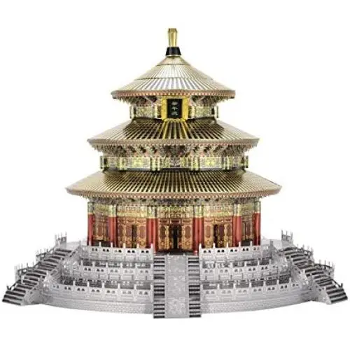 Microworld J060 Beijing Temple of Heaven Model Building Kits Toys Famous Architecture DIY 3D Metal Puzzle Jigsaw Laser Cut Brain Teaser Puzzles Microworld J060 Beijing Temple of Heaven Model Building Kits Toys Famous Architecture DIY 3D Metal Puzzle Jigsaw Laser Cut Brain Teaser Puzzles