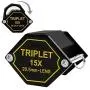 15x Pocket Magnification Loupe 20.5mm Triplet Lens Black Frame Achromatic Optical Glass Metal (Aluminum) Body Hexagonal Design Kit Set Magnifying Tool for Jewelers, Mechanics, Watchmaker 15x Pocket Magnification Loupe 20.5mm Triplet Lens Black Frame Achromatic Optical Glass Metal (Aluminum) Body Hexagonal Design Kit Set Magnifying Tool for Jewelers, Mechanics, Watchmaker