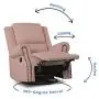 Delta Children Dylan Nursery Recliner Glider Swivel Chair, Blush Delta Children Dylan Nursery Recliner Glider Swivel Chair, Blush