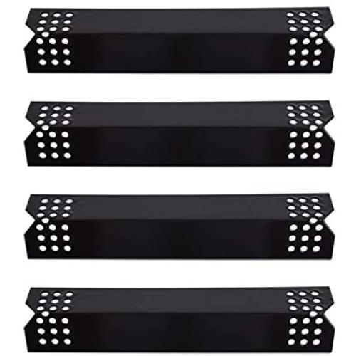 SHINESTAR Grill Flame Tamers for Nexgrill 720-0783E, 720-0830H, 720-0896, Heat Plates for Grillmaster 720-0697, Flame Guards Replacement Parts for BBQ Gas Grill, Porcelain Steel, 14 9/16 inch