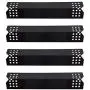 SHINESTAR Grill Flame Tamers for Nexgrill 720-0783E, 720-0830H, 720-0896, Heat Plates for Grillmaster 720-0697, Flame Guards Replacement Parts for BBQ Gas Grill, Porcelain Steel, 14 9/16 inch