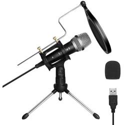 USB Microphone,ARCHEER Podcast Recording Microphone for Computer Laptop MAC or Windows,Professional Plug&Play Condenser Studio PC Microphone for Gaming Streaming Broadcast, YouTube, Voice Over